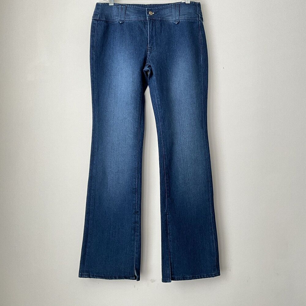 We The Free Stillwater Low Rise Slim Flare Jeans Casual Denim Retro Boho Blue 28 - Picture 12 of 12